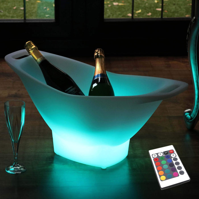 LED Champagnekoeler met Afstandsbediening, Draadloos, Meerkleurig