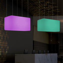 Unieke Plafondlamp, Hangende LED Lamp, 55 x 35 cm, E27, RGB – PK Nederland